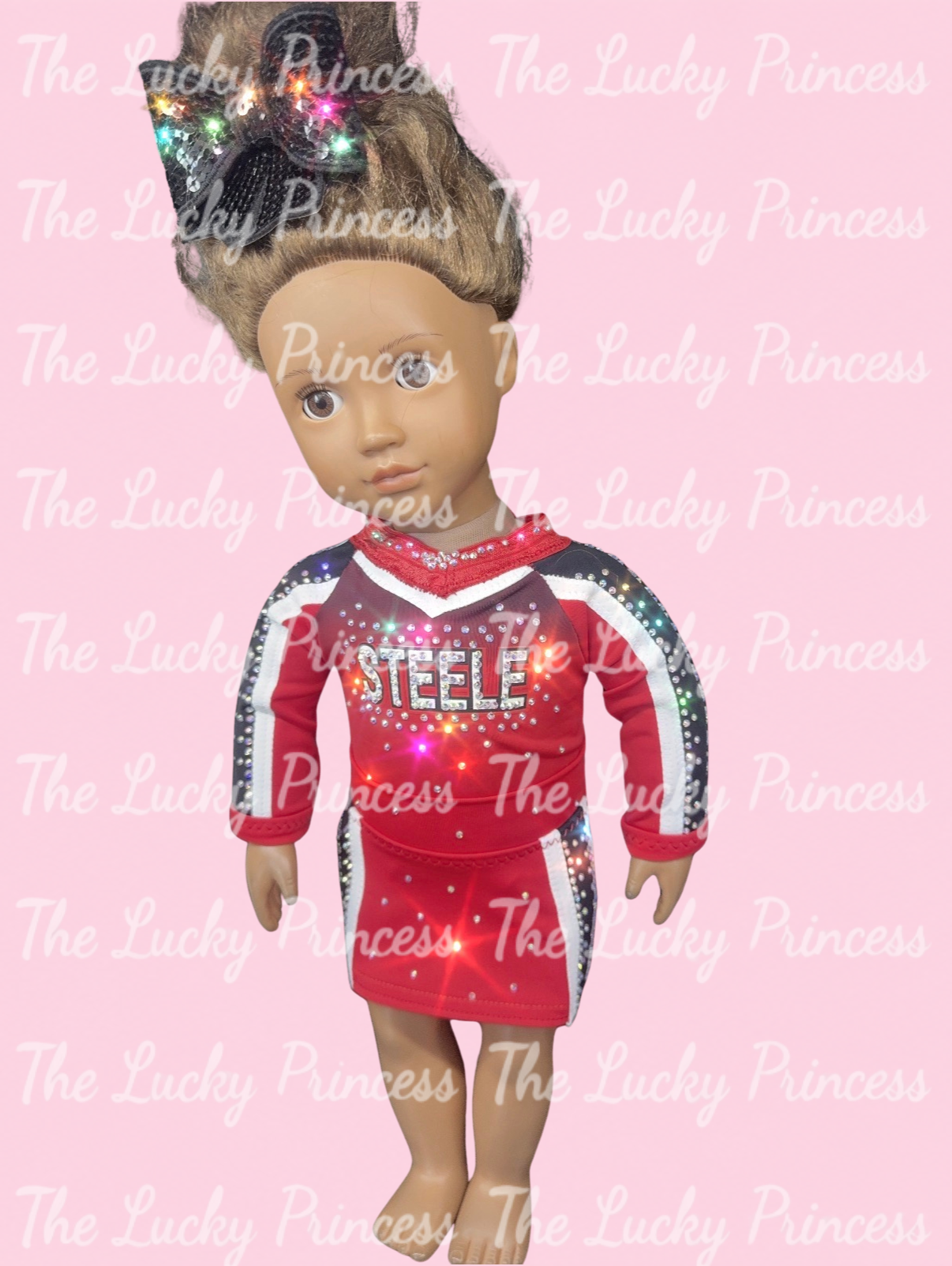 Steele cheer uniform for doll made in American girl for any 18” doll