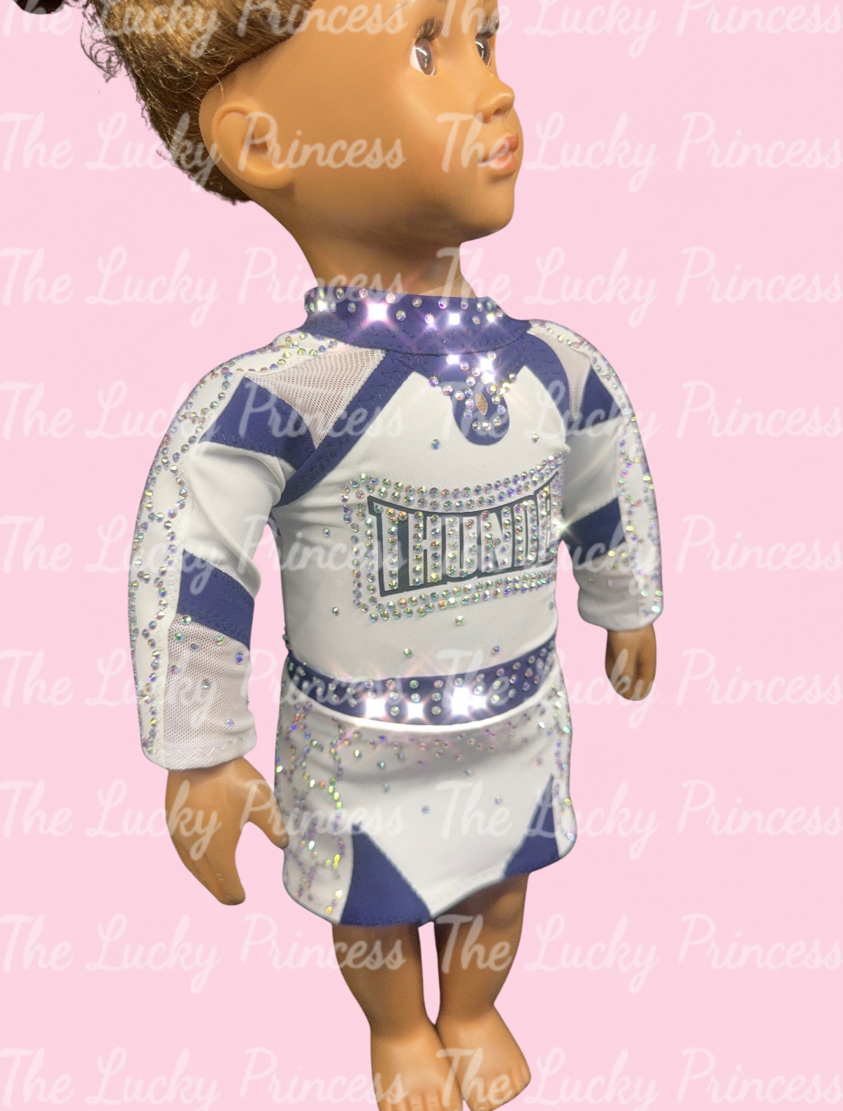 2027 Thunder Elite uniform for American girl doll 18” cheer gift made to match