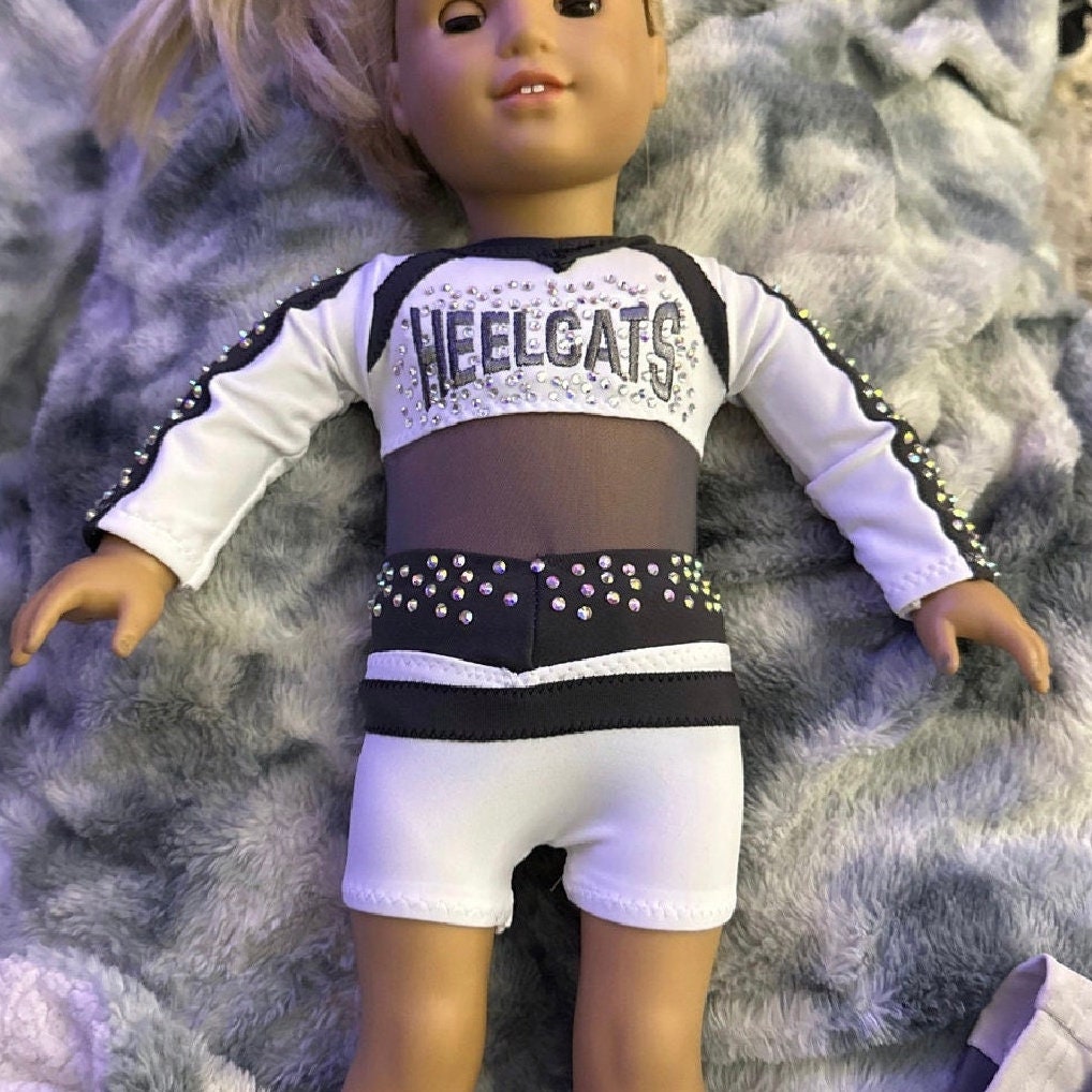 HEELCATS cheer uniform for American girl doll 18” gift Easter