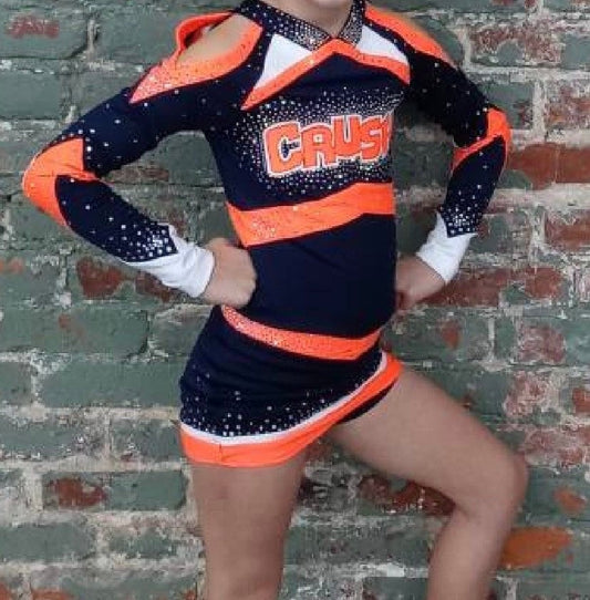 Crush cheer allstar uniform with bow for American girl doll 18”