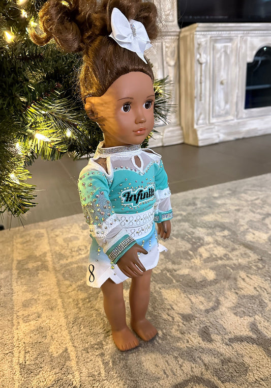 Infinite cheer uniform for American girl my generation 18” doll