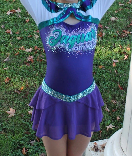 Custom Jaguars uniform cheer for American Girl Doll 18”