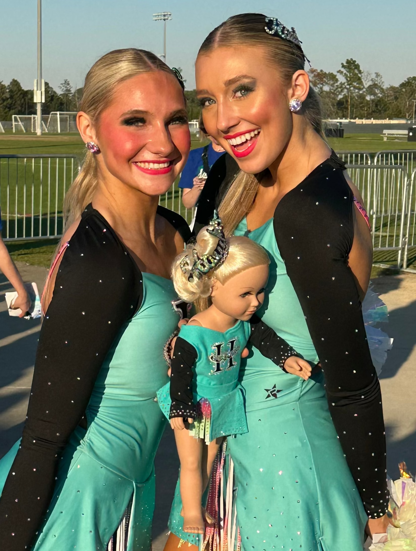 18” 18 inch doll CuStOm CHEER or DANCE girl uniform / costume rhinestone Made to Match Easter gift Allstar all star cheerleader American