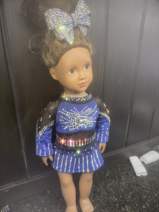 2027 Elite ece cheer uniform for American girl doll 18” East celebrity elite