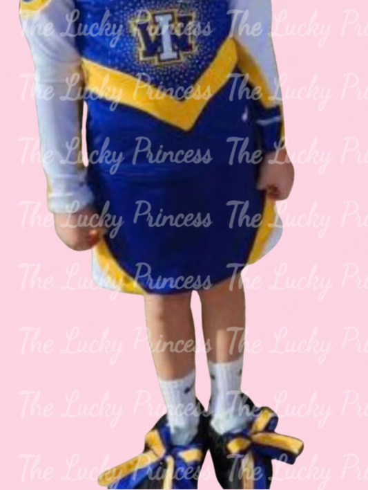 WI LIONS cheer uniform for 18” doll west islip girl made in American