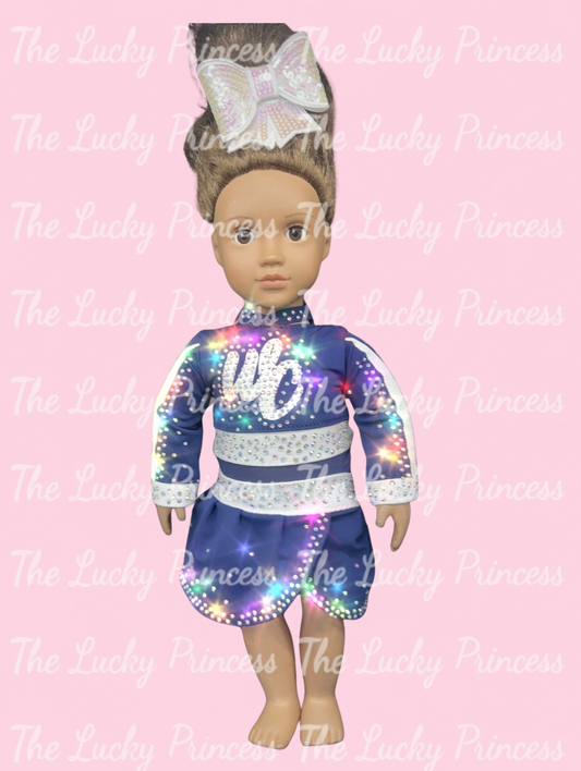 Custom wild haven CATS uniform as shown for American girl 18” doll wildcats