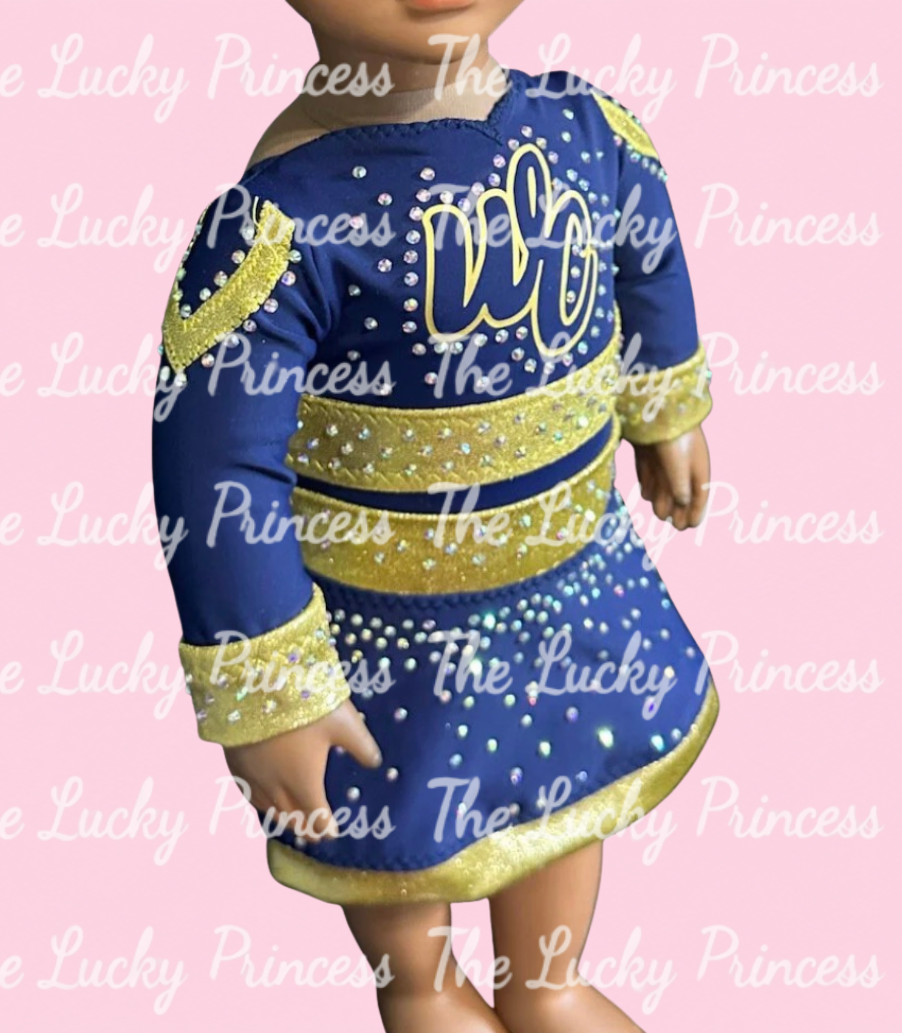 Custom wild haven CATS uniform as shown for American girl 18” doll wildcats