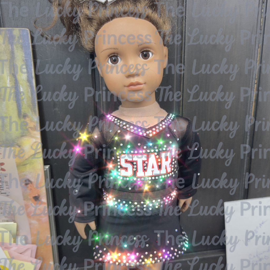 Custom Star uniform for AG 18” girl doll made to match all star allstar gift Christmas