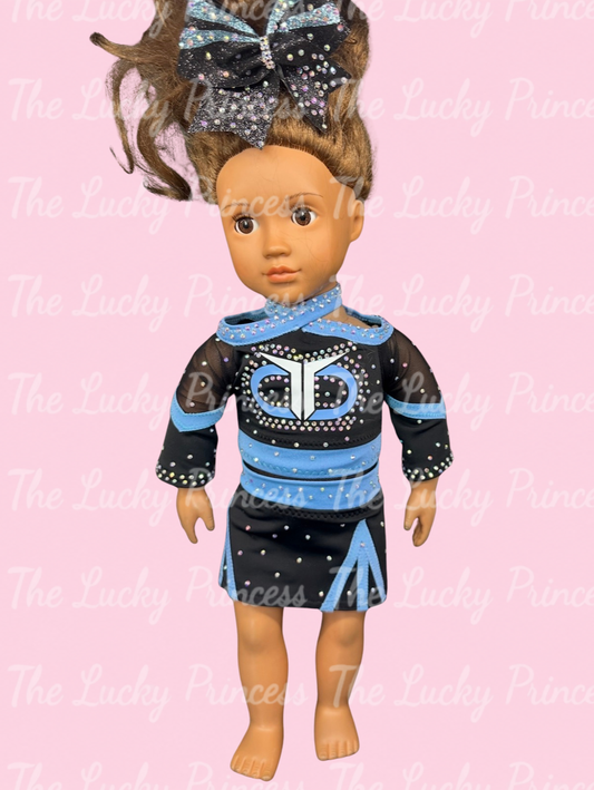 2027 Twin Cities Elite made to match American girl or any 18” doll cheer uniform custom