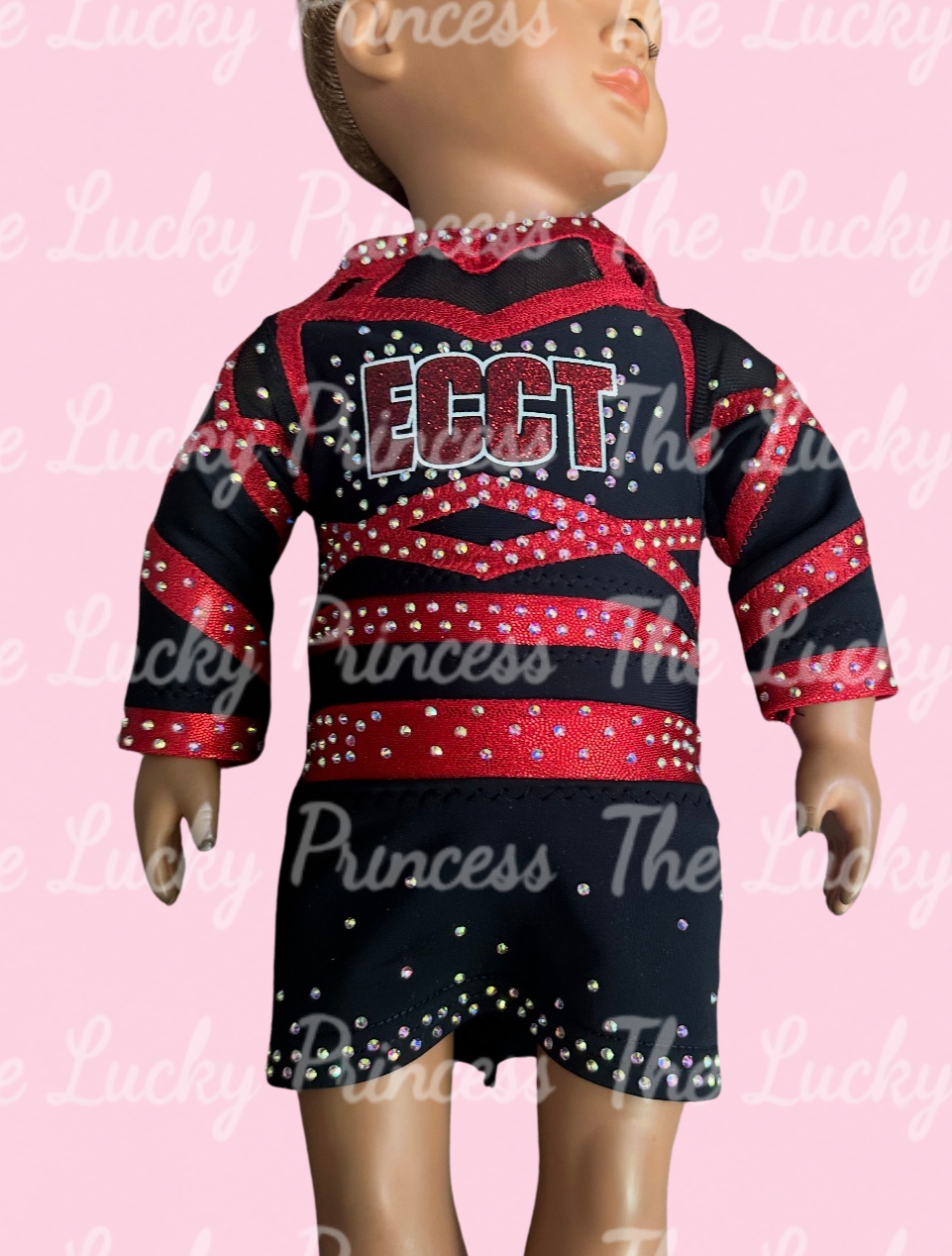 2025 ECCT cheer uniform for American girl or any 18” doll with bow