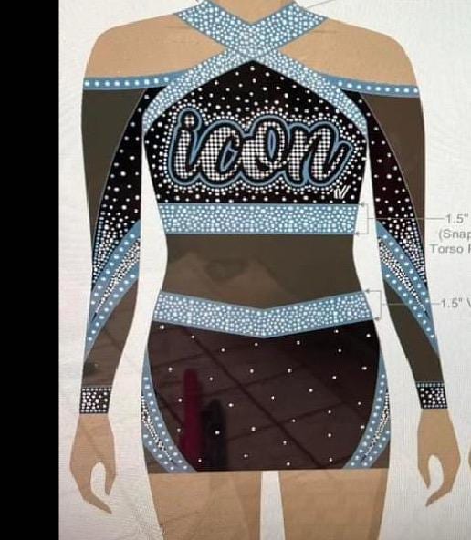 Icon cheer uniform for American girl 18” doll my generation