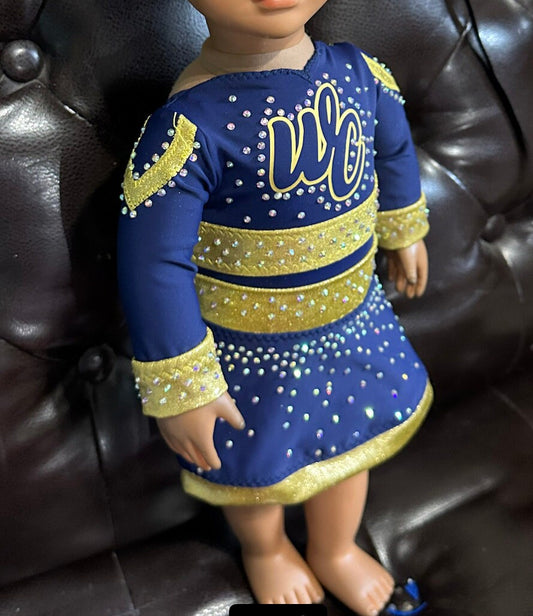 Custom wild haven CATS uniform as shown for American girl 18” doll wildcats