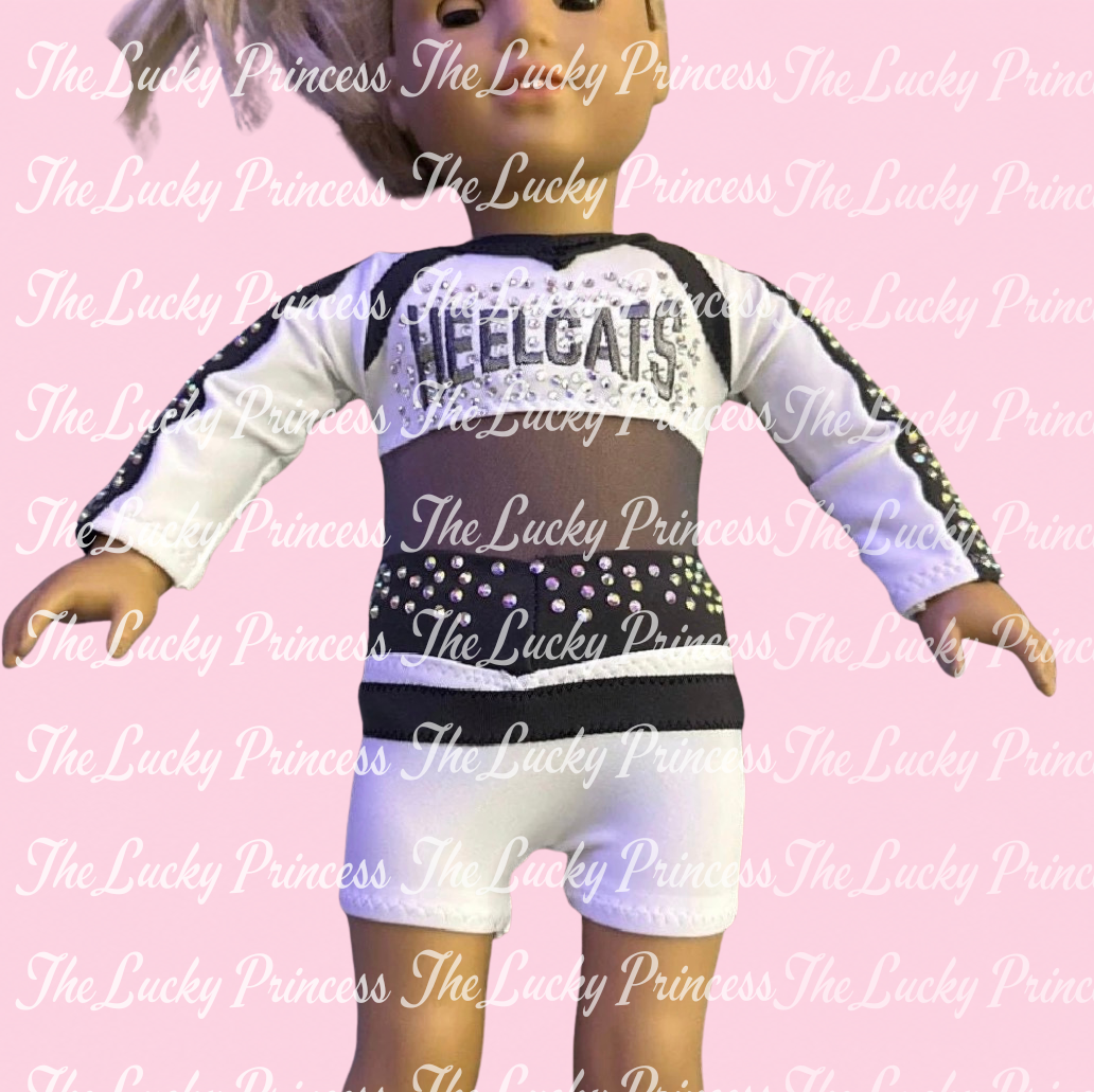 HEELCATS cheer uniform for American girl doll 18” gift Easter