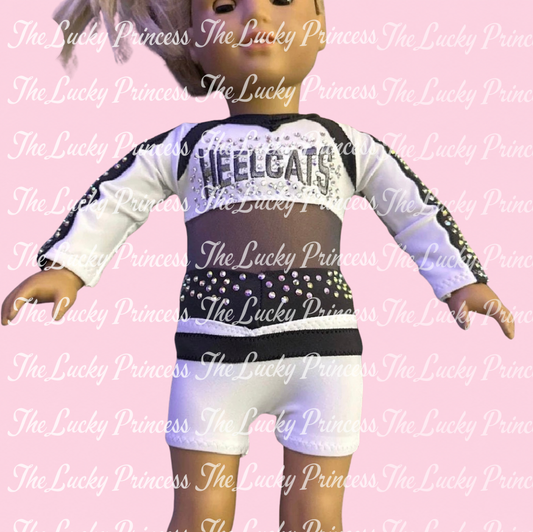 HEELCATS cheer uniform for American girl doll 18” gift Easter